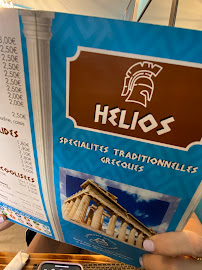 Restaurant Helios à Nice menu