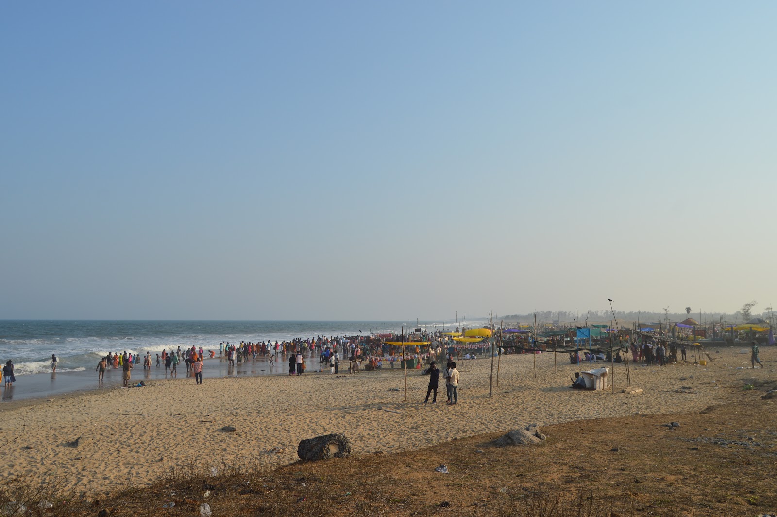 Fotografija Mahabalipuram Beach z srednje stopnjo čistoče