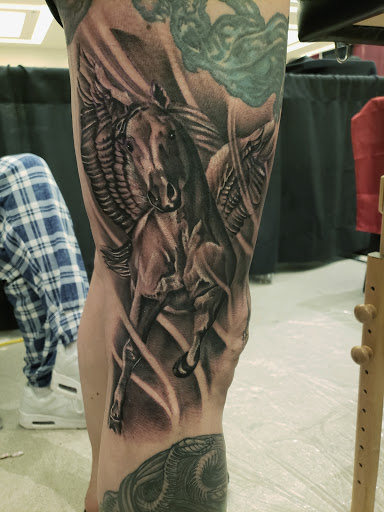 Explore hair tattoo ideas, creative tattoo ideas in Monroe, available at Vivid Art Tattoos