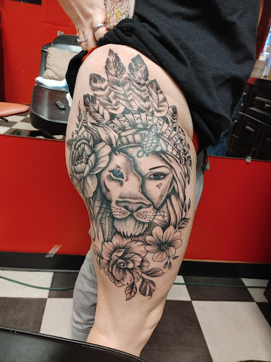 Explore tattoo ideas biker, creative tattoo ideas in Newport, available at T N T Explosive Tattoo