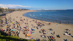 Zdjęcie Platja de Ribes Roges z proste i długie