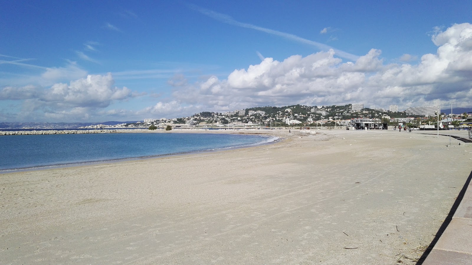 Foto af Huveaune Strand med høj niveau af renlighed