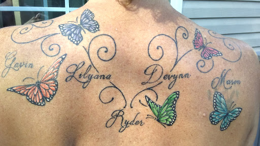 Explore horror tattoo ideas, creative tattoo ideas in Saratoga Springs, available at Gold Tiger Tattoo