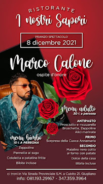 Ristorante Pizzeria I Nostri Sapori à Giugliano in Campania menu