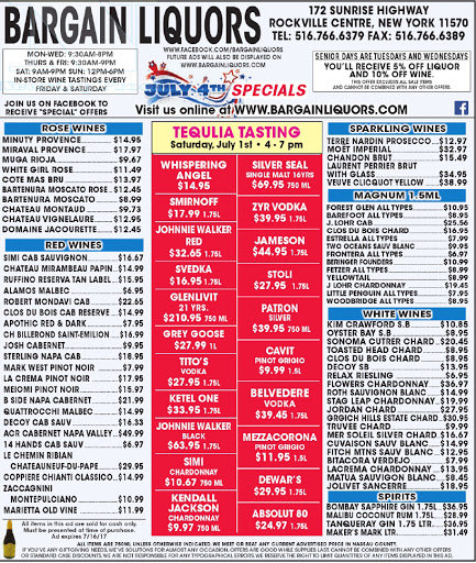 Liquor Store «Bargain Liquors», reviews and photos, 172 Sunrise Hwy, Rockville Centre, NY 11570, USA