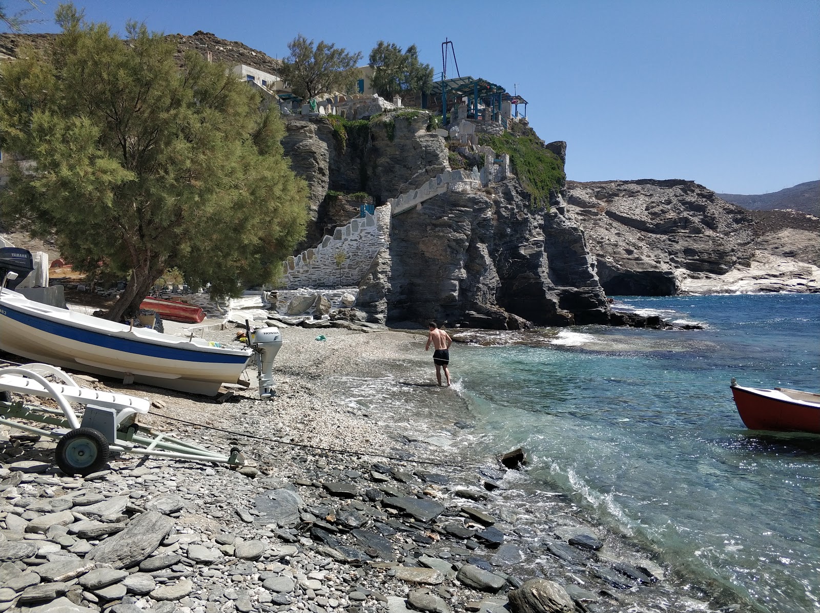Foto di Koumelas Beach con una costa dritta