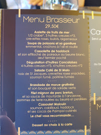 Le Café de Saint Malo à Saint-Malo menu