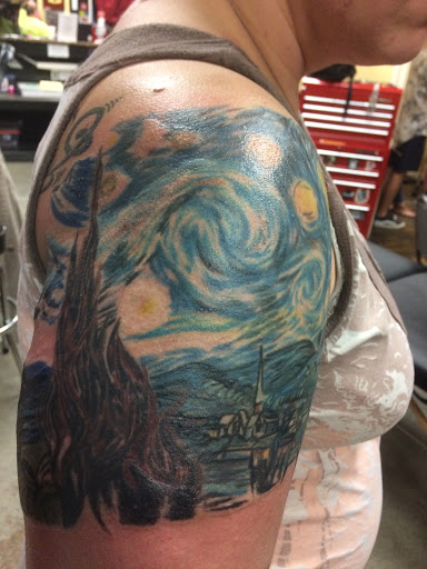 Explore brand tattoo ideas, creative tattoo ideas in Chapel Hill, available at Golden Falcon Tattoo and Piercing