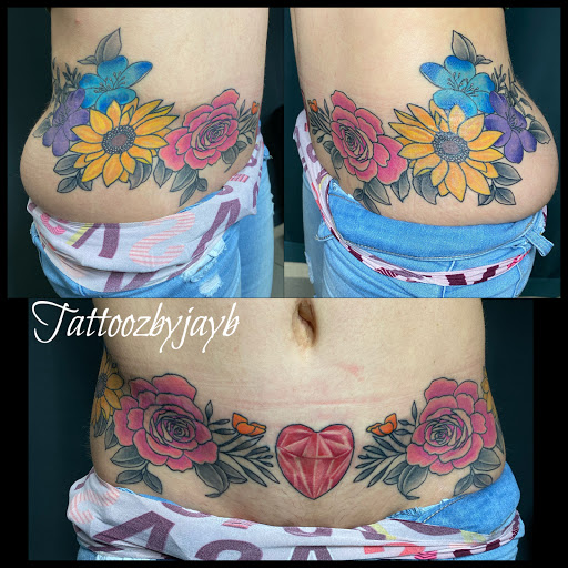 Explore memorial sleeve tattoo ideas, creative tattoo ideas in Passaic, available at District 36 Tattoo Parlor