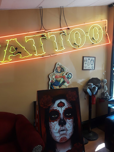 Explore arm and chest tattoo ideas, creative tattoo ideas in Marietta, available at Lucky Draw Tattoos III