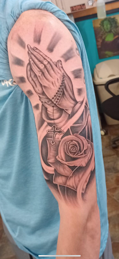 Explore elephant head tattoo ideas, creative tattoo ideas in Hastings, available at Outlaw Tattoo Co