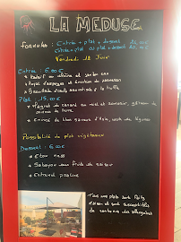 Menu du La Méduse à La Rochelle