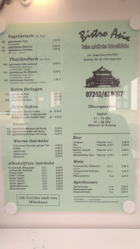 Bistro Bistro Asia à Eppingen - menu / carte