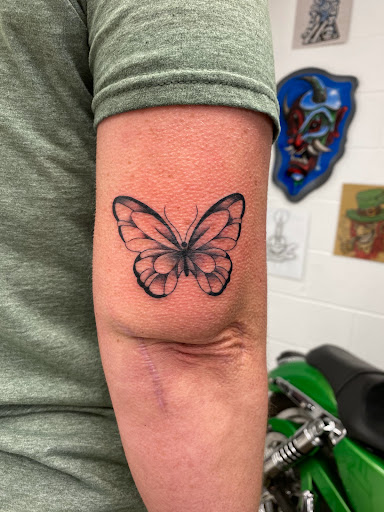 Explore skull neck tattoo ideas, creative tattoo ideas in Orland, available at K1LL3R ARTW0RK