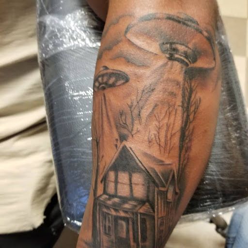 Explore knee surgery tattoo ideas, creative tattoo ideas in Keyport, available at Taboo Tattoos