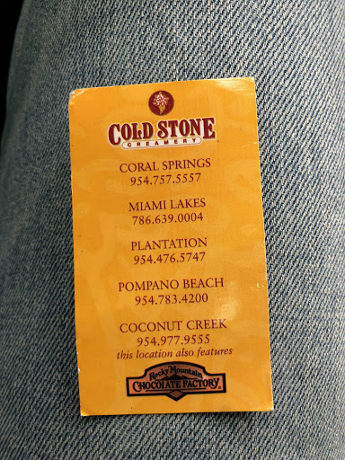 Ice Cream Shop «Cold Stone Creamery», reviews and photos, 10343 Royal Palm Blvd, Coral Springs, FL 33065, USA