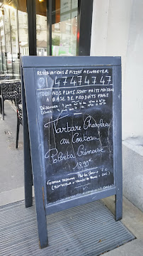 Pop's à Paris menu
