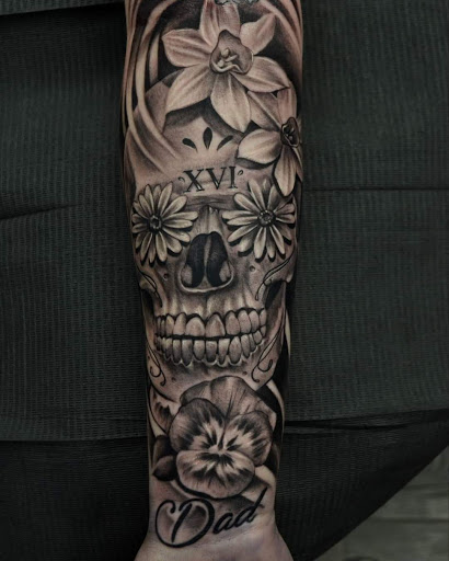 Explore simple neck tattoo ideas, creative tattoo ideas in Brunswick, available at Black Element Tattoo