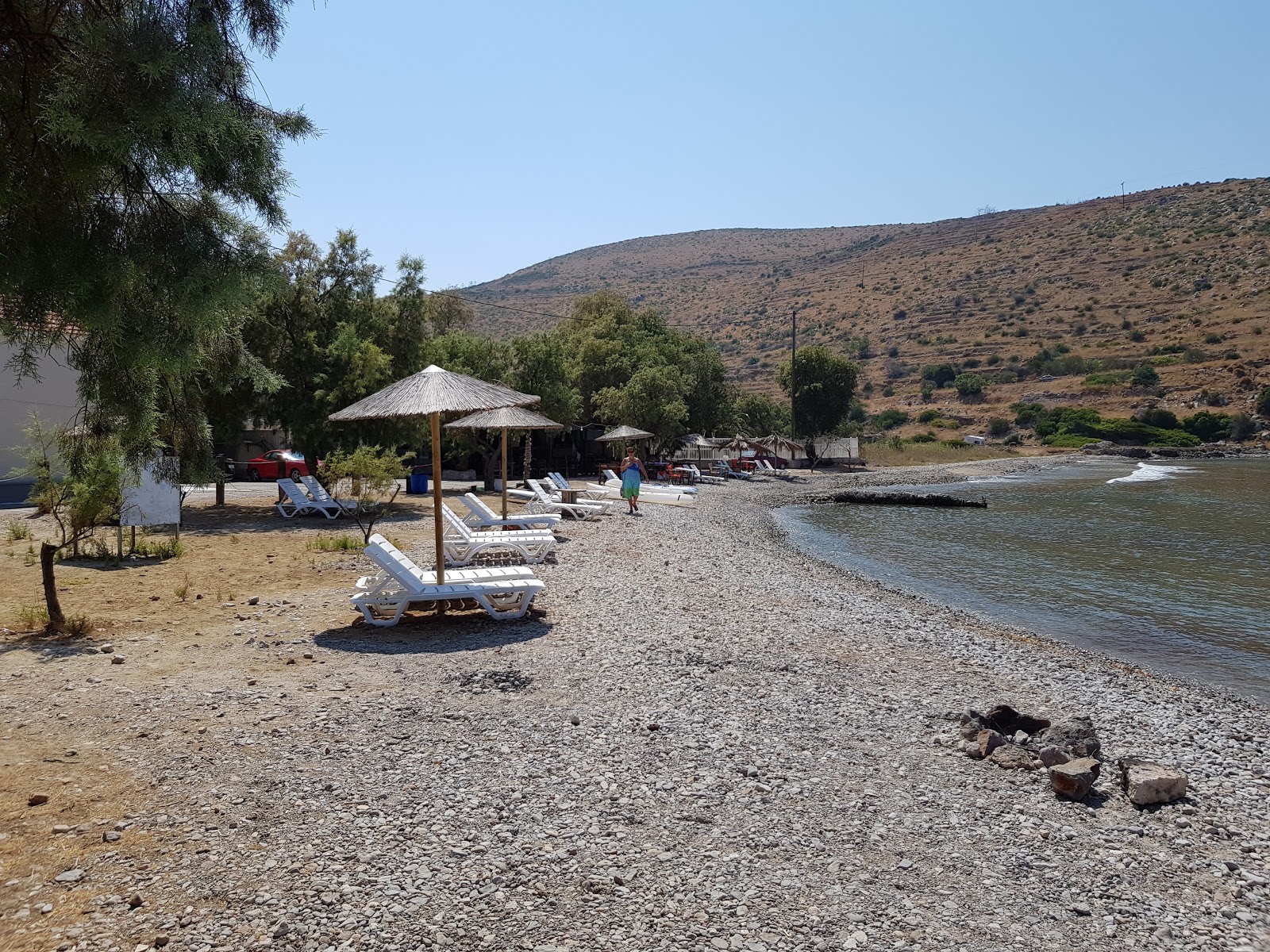 Paralia Agia Irini'in fotoğrafı mavi saf su yüzey ile