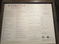 Menu / carte de Manhattan Restaurant à Chessy