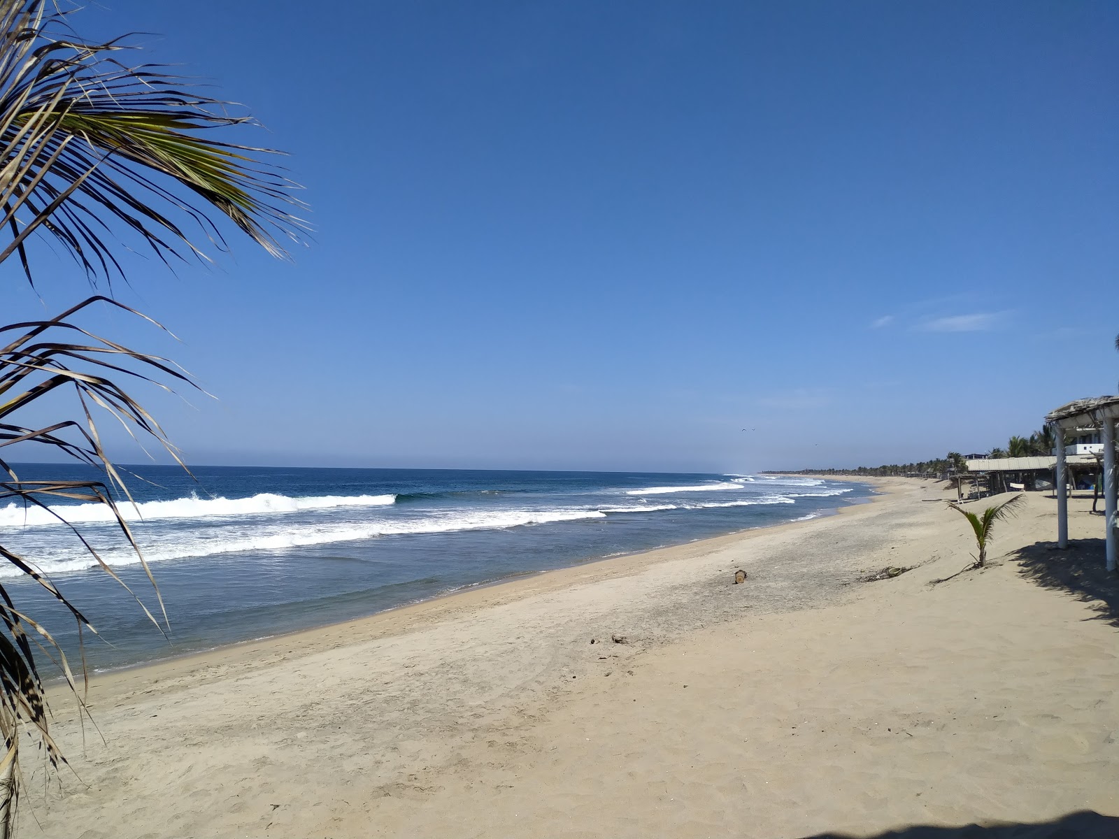Fotografija Playa Tomy z svetel pesek površino