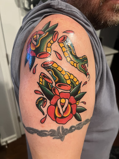 Explore the witcher tattoo ideas, creative tattoo ideas in Charleston, available at The Edge Tattoo Studio