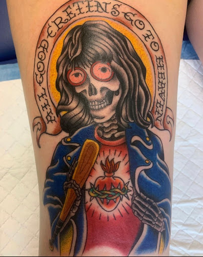 Explore boyfriend tattoos ideas, creative tattoo ideas in Albuquerque, available at Holy Fool Tattoo Club