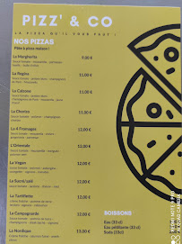 Menu du Pizz' & co à Herbault