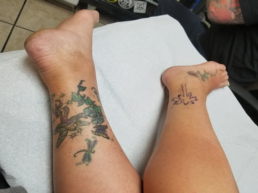 Explore hydrangea tattoo ideas, creative tattoo ideas in Myrtle Beach, available at Aces High Tattoo