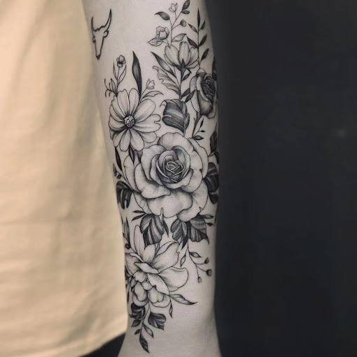 Explore blue collar tattoo ideas, creative tattoo ideas in Arcadia, available at Ants Tattoo Arcadia Tattoo Shop