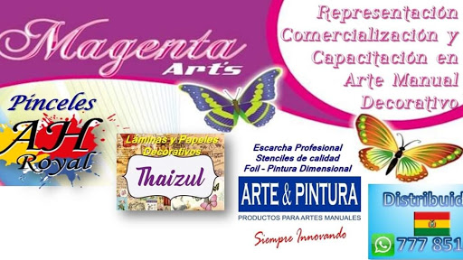 Magenta Art's,cursos y venta de materiales para Manualidades La Paz