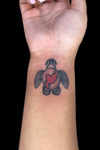 Explore gap filler tattoo background shading ideas, creative tattoo ideas in Lahaina, available at Sweet Trade Tattoo