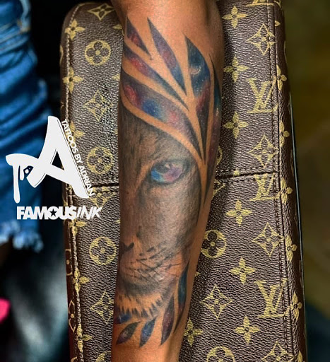 Explore dedication tattoo ideas, creative tattoo ideas in Hammond, available at Famous Ink, Inc.