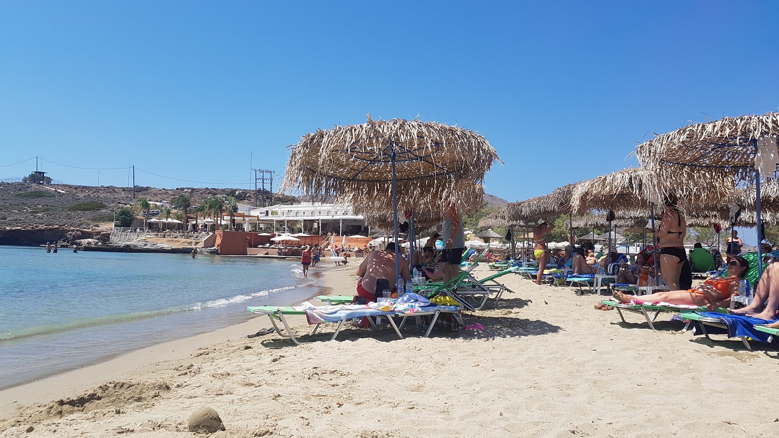 Photo of Agathopes beach and the settlement