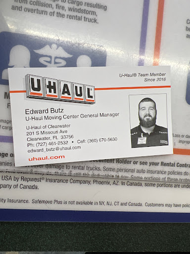 Truck Rental Agency «U-Haul of Clearwater», reviews and photos, 201 S Missouri Ave, Clearwater, FL 33756, USA