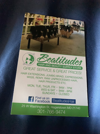 Beauty Supply Store «Beatitudes Hair and Beauty Supply Store», reviews and photos, 25 W Washington St, Hagerstown, MD 21740, USA