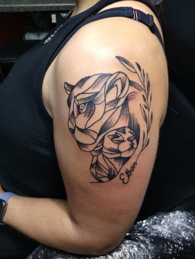 Explore butterfly and rose tattoo ideas, creative tattoo ideas in Bethlehem, available at Southside Ink