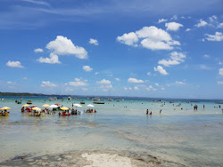 Praia Das Neves'in fotoğrafı düz ve uzun ile birlikte