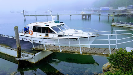 Charter boat to Quarantine Island departure Jetty, Back Beach Jetty