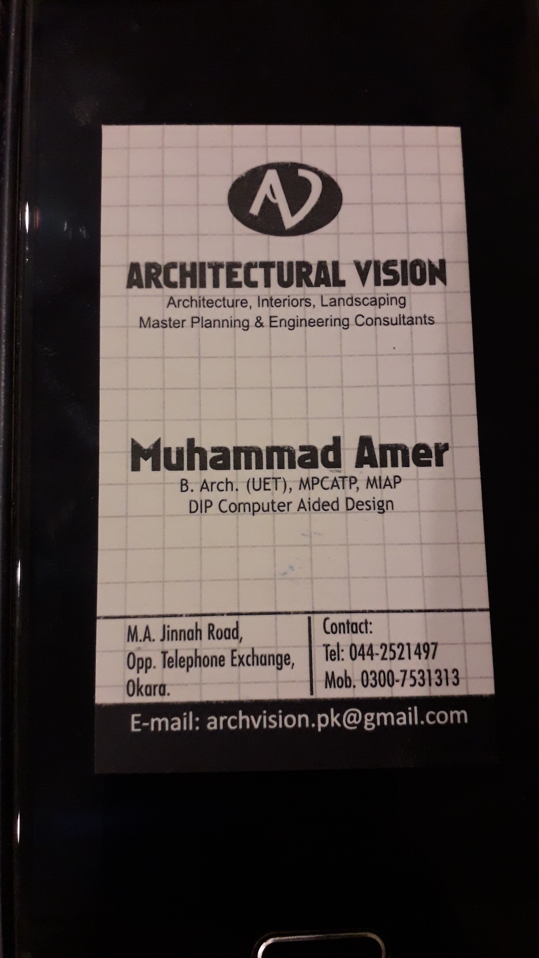 Architect Muhammad Amer