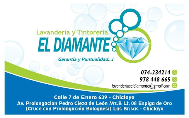 Lavandería y Tintorería El Diamante en Chiclayo