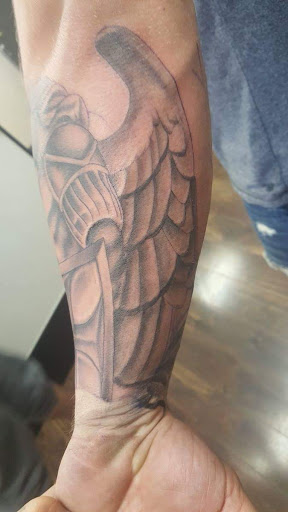 Explore dedication tattoo ideas, creative tattoo ideas in Lake Jackson, available at Seven Souls Tattoo Studio