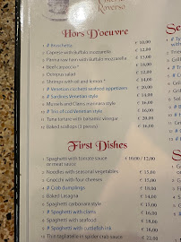 Osteria Al Pozzo Roverso à Venice carte