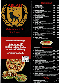 Pizzeria Aslan Victorbur à Südbrookmerland carte