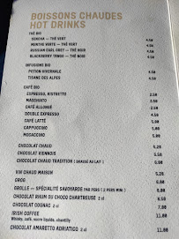 Restaurant Le Savoy à Bourg-Saint-Maurice (le menu)