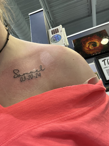 Explore hand skull tattoo ideas, creative tattoo ideas in Destin, available at Atomic Frog Tattoo