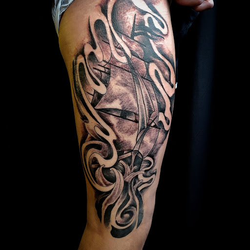 Explore basquiat tattoo ideas, creative tattoo ideas in Gadsden, available at Sacred Art Tattoo Company