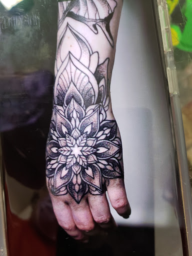 Explore death star tattoo ideas, creative tattoo ideas in Elko, available at Custom Tattoos and Body Piercing Studio