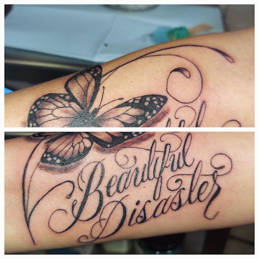 Explore weed leaf tattoo ideas, creative tattoo ideas in Odessa, available at Little Dragon Tattoos Studio
