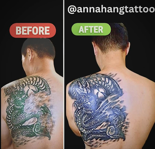 Explore squirtle tattoo ideas, creative tattoo ideas in Garden Grove, available at Anna Hang Tattoo
